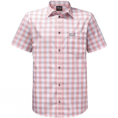 Camisa Jack Wolfskin Hot Springs Hombre Rosas - Chile OJI361508